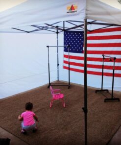 American Flag 5x8 Outdoor by Grace Alley, Embroidered Stars and Sewn Stripes, Heavy Duty, Hand Made and All Weather Fade Resistant - Long Lasting Nylon & Brass Grommets for High Wind Durability, 100% Made in USA 46 81SY 7WpbeL