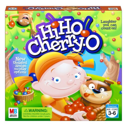 Hasbro Gaming Hi Ho! Cherry-O Board Game for 2 to 4 Players Kids Ages 3 and Up (Amazon Exclusive)