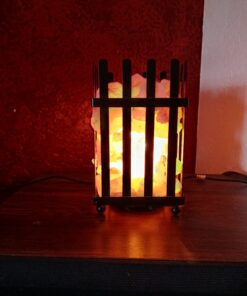 Himalayan Glow 1333 Metal Basket Lamp-Dimmer Switch & ETL, Certified Cord, Pink Salt 23 81SZaJUxIvL