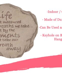 Spoontiques - Garden Décor - Life is Not Measured Stepping Stone - Decorative Stone for Garden 11 81SZuZHDTHL