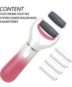 Amope Pedi Perfect Electronic Foot File, Dual-Speed Callus Remover (with Diamond Crystals) for Feet (Extra Coarse - Pink Gadget). -Perfect for In-home Pedicure for Baby Smooth Feet. Battery Operated 26 81SbfxzpuQL