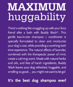 Buddy Grooming Wash 2 in 1 Dog Shampoo, Lavender & Mint, 1 Gallon Bottle Gallon Jug 18 81SbwCGwC L 1