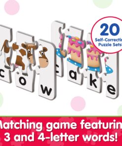 Alternative view of The Learning Journey: Match It! - Spelling - 20 Piece Self-Correcting Spelling Puzzle for Three and Four Letter Words with Matching Images - Learning Toys for 4 Year Olds - Award Winning Toys