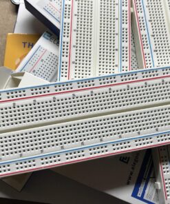 ELEGOO 3pcs Breadboard 830 Point Solderless Prototype PCB Board Kit for Arduino Proto Shield Distribution Connecting Blocks 1)830*3 40 81SdDS1tNcL