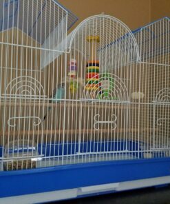 Prevue Hendryx Triple Roof Cockatiel Cage, Blue and White Blue & White 21 81SdZptqaiL 3