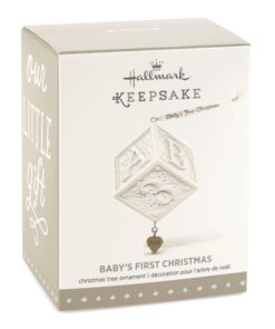 Hallmark Keepsake Christmas Ornament Year Dated 2015, Baby's First Christmas Porcelain 6 81SfRlbYO9L