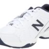 New Balance Boys KX624 Uniform Sneaker (Little Kid/Big Kid) Little Kid (4-8 Years) 1.5 Little Kid White/Navy 9 81SfyBQd6KL