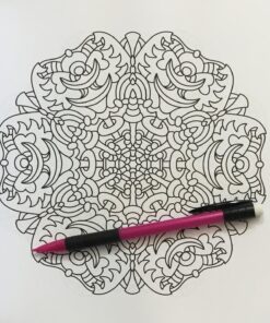 Centered - For Crayons And Wide Tipped Markers: Angie's Gentle Mood Menders - Volume 2 (Angie's Gentle Mood Menders - For Crayons And Wide Tipped Markers) Paperback, Large Print 61 81Sg6xtizdL