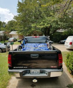 Grizzly Gear Automotive Large Bungee Cargo Net w 16 Durable Hooks - 7" Mesh Elastic Stretches to 7.5' x 5' - Compatible w All Pickup Truck Beds & Trailers - Heavy Duty, Weatherproof -Storage Made Easy Black 29 81Shp1UnVyL 1