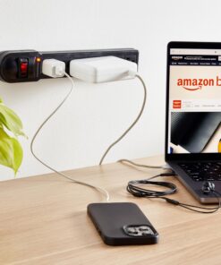 Amazon Basics Rectangular 6-Outlet Surge Protector Power Cord Strip, 790 Joule, Black, 10-Pack 11 81ShqlFdzoL