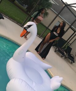 One Giant Swan Inflatable Pool Float I 78 x 55 Inflatable Kiddie Pool for Kids, Adults and Toddlers I Blow Up Pool Floats for Swimming Pool Lounger I Bachelorette Pool Floats Swimming Pool Toys Rafts 37 81SiDA2SAUL