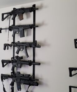 Hold Up Displays USA Made Gun Rack Rifle Shotgun Hanger and Fishing Rod Pole Rack Black Vein 20 81Sigz4mc2L