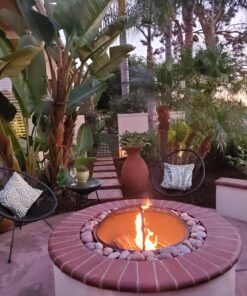 Sunnydaze 30-Inch Fire Pit Bowl with Spark Screen, Fireplace Poker, and Metal Grate - Black High-Temperature Paint Finish 32 81Sjm1CitSL