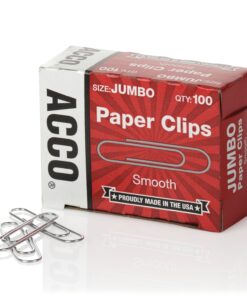 ACCO Paper Clips, Jumbo, Smooth, Economy, 10 Boxes, 100/Box (72580),Silver 26 81SjtHVwAL