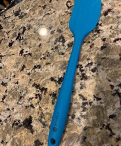 StarPack Home Basics Silicone Spatula Set (2 Small, 2 Large) - Rubber Spatulas Silicone Heat Resistant to 480°F - Hygenic One Piece Design, Non Stick Kitchen Spatula Set (Teal Blue) Basics (Heat Resistant 480°F) Teal Blue 18 81SkkIAVeGL