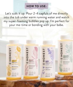 The Honest Company Foaming Bubble Bath | Gentle for Baby | Naturally Derived, Tear-free, Hypoallergenic | Lavender Calm, 12 fl oz 28 81SlD6a9TL