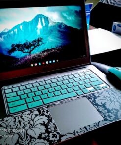 Silicone Keyboard Cover Skin Compatible for Acer Chromebook R11 CB3-131 CB5-132T, 2017 Acer Premium R11 Convertible, Acer Chromebook R13 CB5-312, Acer Chromebook 14 CB3-431 CP5-471 (Ombre Mint Green) Ombre Mint Green 13 81SmD QRovL