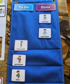 Torlam Visual Schedule for Kids Chore Chart, Morning Bedtime Routine Chart for Toddlers, Responsibility Daily Schedule Board Communication Cards Autism Learning Materials for Home School, 86 Cards 45 81So23twgL