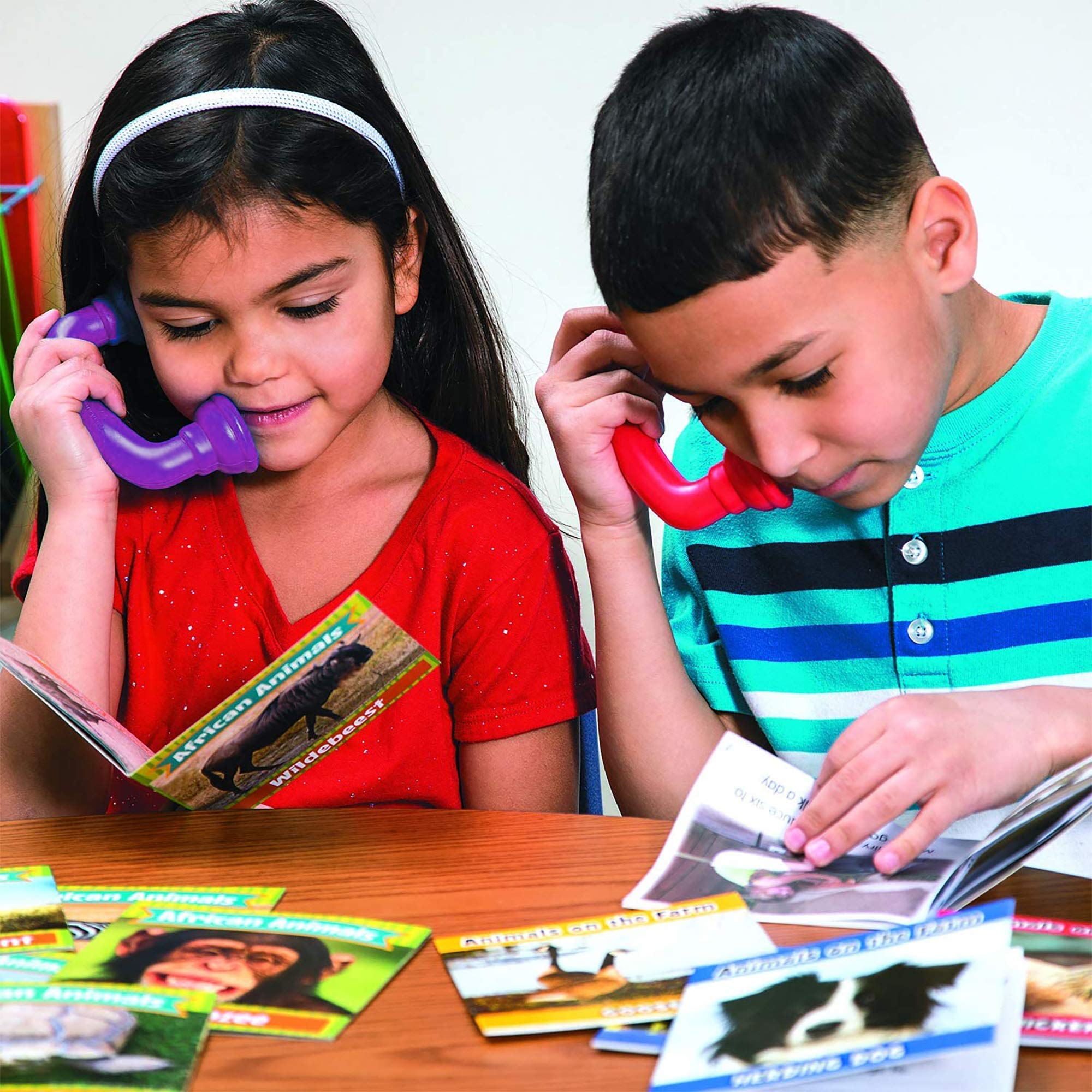 SUPVOX 6pcs Reading Phones For Speech Development Toys With Feedback