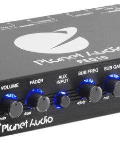 Alternative view of Planet Audio PEQ10 Car Audio Equalizer - 4 Band, Pre-Amp, Half Din, Subwoofer Output with Adjustable Filter, Fixed Bands, Remote Subwoofer Level Control, DPS Processor 4 Band EQ