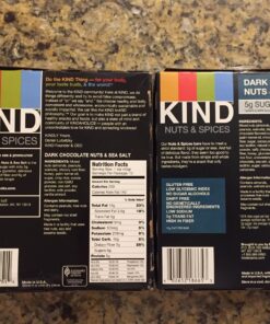 KIND Bars, Dark Chocolate Nuts and Sea Salt, Healthy Snacks, Gluten Free, Low Sugar, 6g Protein, 12 Count 14 Ounce (Pack of 12) 36 81SpwiSRL