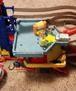 Matchbox Cars Playset, 4-Level Toy Garage & Tow Truck in 1:64 Scale, Kid-Powered Elevator, Car Repair Station & Spiral Ramp 35 81SqKx5FTCL