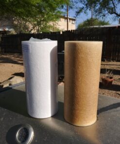 Pentair Pentek DGD-5005 Big Blue Water Filter, 10-Inch Whole House Sediment Filter Cartridge Replacement, Dual-Gradient Density Spun Polypropylene, 10" x 4.5", 5 Micron, Pack of 1 17 81Sr6JzI8dL