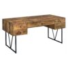 Coaster Home Furnishings Analiese 4-Drawer Writing Desk Antique Nutmeg 37 81SrDltfR2L