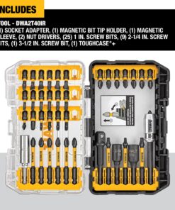 DEWALT Screwdriver Bit Set, Impact Ready, FlexTorq, 40-Piece (DWA2T40IR) 40-Piece Impact Ready Set 38 81SrkA2DO1L