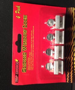 1st Choice Sliding Window Locks Aluminum Metal Window Locks Security Safety Door Locks Adjustable Security Locks with Keys (Silver, 4 Sets) 17 81SuPpuFuL