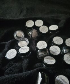 Houseables 3 Gram Jar, 3 ML, Black, 50 Pk, BPA Free, Cosmetic Sample Empty Container, Plastic, Round Pot, Screw Cap Lid, Small Tiny 3g Bottle, for Make Up, Eye Shadow, Nails, Powder, Paint, Jewelry 50 Count 33 81SupeBxDOL