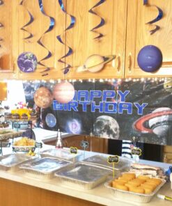 Beistle 10 Piece Solar System Whirls Outer Space Hanging Swirls Educational Classroom Planets Decorations, One size fits most, Multicolored 27 81Sv5qFtR L