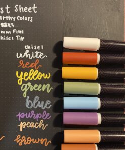 Fine Tip Chalkboard Chalk Markers (8 Pack 3mm) Classic Earth Color Ink - Erasable Dry Erase Marker Pens for Blackboards, Bistro, Window | 3mm Reversible Bullet & Chisel Point 3mm Fine Tip - Earth / Classic 27 81Sv87lB3FL 2