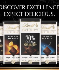 Lindt EXCELLENCE 90% Cocoa Dark Chocolate Bar, Chocolate Candy for Christmas and Holidays, 3.5 oz. (12 Pack) 20 81SwSKciryL