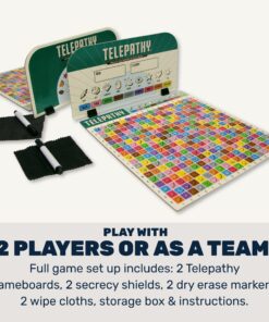 Mighty Fun! - Telepathy® Board Game - Award-Winning Strategy Board Game of Memory, Logic and Deduction for Kids, Adults and Families - 2 Person or Teams - Ages 10+ 12 81Swg82m6SL