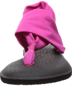 Sanuk Women's Yoga Sling 2 Solid Vintage Sandal 8 Magenta 10 81Swiug06EL