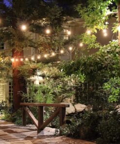 Feit Electric 72041 30 Foot Heavy-Duty Weather Resistant Decorative Indoor and Outdoor 10 Sockets Incandescent String Lights, 30', 11W, Dimmable,Black 30 ft (Pack of 1) 24 81Sx5F2zgPL