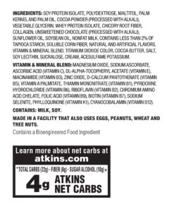 Atkins Cookies & Creme Protein Meal Bar, High Fiber, 13g Protein, 2g Sugar, 4g Net Carb, Meal Replacement, Keto Friendly, 5 Count 23 81Sxhi3lVJL 1