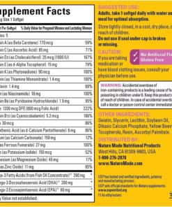 Nature Made Prenatal + Dha 200 mg Dietary Supplement (Netcount 150 Soft Gels), 150Count () 150 Count (Pack of 1) 8 81SxmxLBBgL
