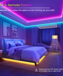 GUPUP 100 FT LED Strip Lights,Rope Lights,Bluetooth APP Control,Color Changing Light Strip,Lights sync with Music,para cuarto,LED Lights for Bedroom(Packaging Error Described as 30FT) 25 81SxxJlJbtL