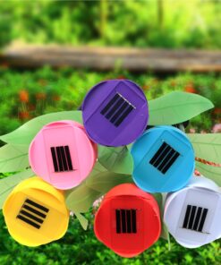 Solarek Tulip Flower Shape Solar Powered LED Lamp Outdoor Yard Garden Lawn Path Lighting (6 Lights) 17 81SykHdmb8L