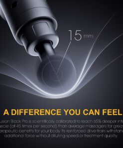 Fusion Black Pro Muscle Massage Gun Deep Tissue Percussion Muscle Massager Gun for Athletes Pain Relief Therapy and Relaxation, Percussion Therapy Chiropractor Spa Massager, Body Massager 24 81SzEAVIq1L