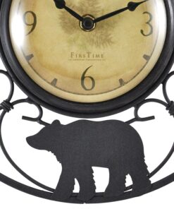 FirsTime & Co. Wildlife Wire Wall Clock, 11", Brown/Black 11 81SzU9oALJL