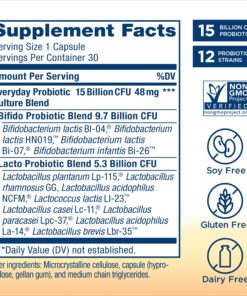 Renew Life Everyday Probiotic Capsules, Daily Supplement Supports Urinary, Digestive and Immune Health, L. Rhamnosus GG, Dairy, Soy and gluten-free, 15 Billion CFU, 30 Count 30 Count (Pack of 1) 21 81SzV3OOUkL