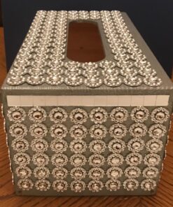 Diamond Flower Shape Mesh Wrap Roll Faux Rhinestone Crystal Ribbon 4" x 10 Yards (30 ft) … (Silver) Silver 31 81SzzB28ML