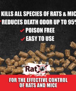 EcoClear Products 620101, RatX All-Natural Humane Rat and Mouse Rodenticide Pellets, 1 lb. Bag 19 81T 886JrpL