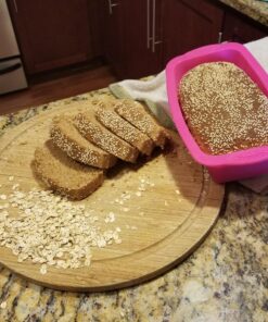 Tosnail 3 Pack Nonstick Silicone Bread Mold and Loaf Pan - 9.75" x 4.75" x 3" 35 81T 8gSkTKL