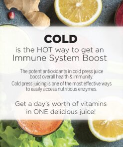 Omega NC800HDS Cold Press Juicer Machine, Vegetable and Fruit Juice Extractor and Nutrition System, Dual-Stage Slow Masticating Juicer, 150 W, Silver 27 81T o1Sc7wL