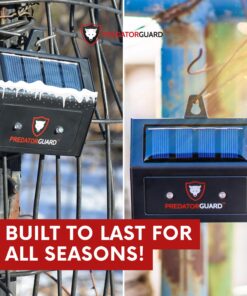 Predator Guard Solar Powered Predator Deterrent LED Light - Scares & Deters Nocturnal Animals Away, Built to Repel Coyote, Fox, Skunk, Bear, Racoon & Wild Creatures - Protect Your Property! 1 27 81T0GTIucRL