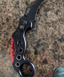 Snake Eye Tactical Pocket Knives Black Blade Tactical Knife black and orange 29 81T0nZhp9XL